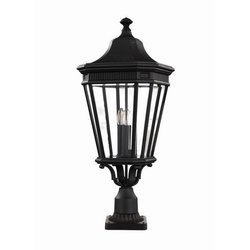 Elstead lampa stojąca zewnętrzna Cotswold Lane 3xE14 czarna 78cm IP44 FE-COTSLN3-L-BK