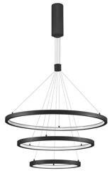 Luces Exclusivas żyrandol  / lampa wisząca LED Irun 108W 7560lm 3000K czarna LE41410