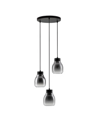 Luces Exclusivas lampa wisząca LED Moche Ø 32 cm E27 3x12W IP20 czarna LE44341