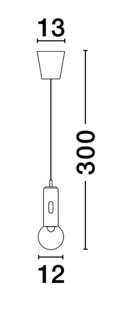 Luces Exclusivas lampa wisząca LED Barbara ściemnialna Ø 12 cm 11W 763lm 3000K IP20 biała LE44550