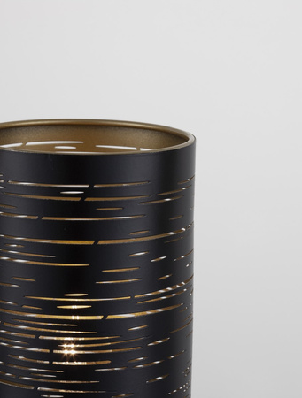 Luces Exclusivas lampa stołowa LED Barra Ø10 cm E14 1x5W IP20 czarno/złota LE43438