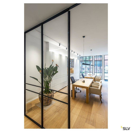 SLV lampa wisząca LED Glenos 85W 5700lm 3000K czarna 1001406