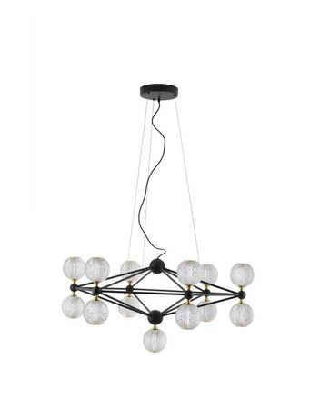 Luces Exclusivas żyrandol / lampa wisząca LED Boya 54,6W 2983lm 3200K czarna LE42739