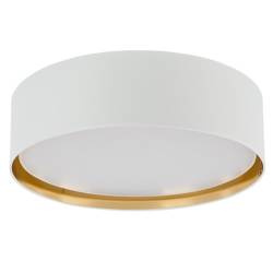 TK Lighting plafon Bilbao 4xE27 biało/złoty 3433