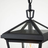 Quintiesse lampa wisząca zewnętrzna Alford Place E27 czarna IP44 QN-ALFORD-PLACE8-S-MB