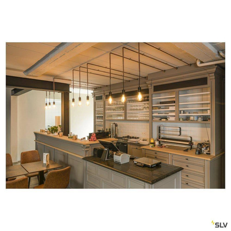 SLV lampa wisząca Fitu E27 czarna 132690