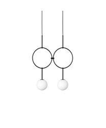 Ummo lampa wisząca podwójna Isuulla B 2xG9 czarna ISB222P0