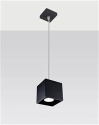 Sollux lampa wisząca Quad 1 GU10 czarna SL.0060