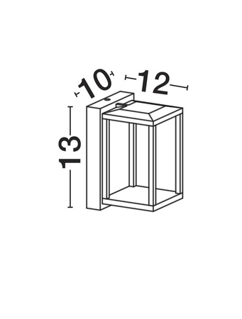 Luces Exclusivas kinkiet zewnętrzny LED Orvenza 9W 284lm 3000K IP65 czarny LE75188