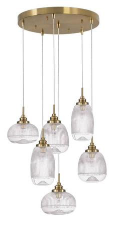 Luces Exclusivas lampa wisząca Ahigal 6xE14 złota LE41848