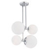 Argon żyrandol / plafon Aspen 4xE27 biały/chrom 1646