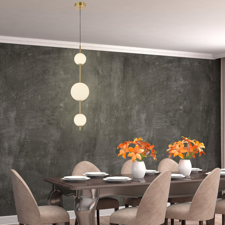 Light Prestige lampa wisząca Dorado ściemnialna 10W 1044lm 3000/4000/6000K złota LP-002/3V