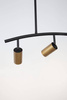 Luces Exclusivas żyrandol / lampa wisząca Cayes 3xGU10 czarno/złota LE42617