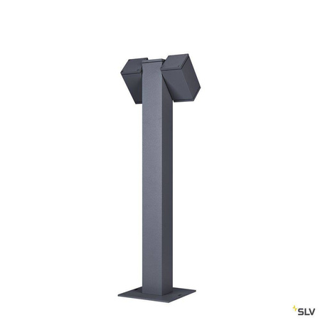 SLV lampa stojąca zewnętrzna Theo 2xGU10 antracytowa 72,5cm IP44 1002871