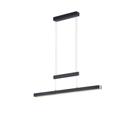 Trio lampa wisząca LED Trajan 45W 5300lm 2700/5000K czarna 375310502