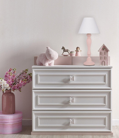 Candellux lampka biurkowa Pastellio E14 biało/różowa 41-01146