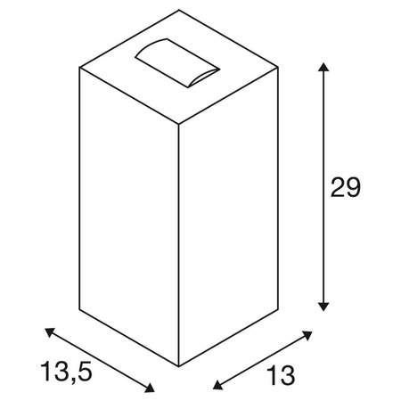 SLV kinkiet zewnętrzny LED Big Theo Wall 29W 2130lm 3000K antracytowy IP44 234515