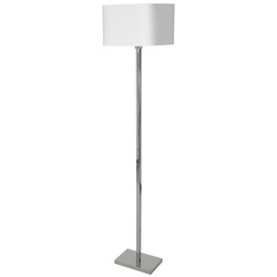 Milagro lampa podłogowa Napoli E27 biała/chrom 150cm ML6364