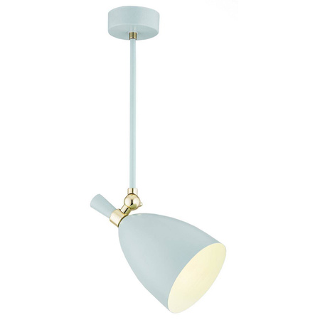 Argon lampa wisząca Charlotte E27 mosiężno/błękitna 4685