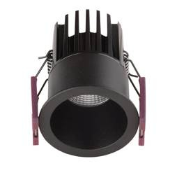 Luces Exclusivas łazienkowe oczko stropowe LED Turmero 7W 490lm 3000K czarne Ø5,6cm IP32 LE61339