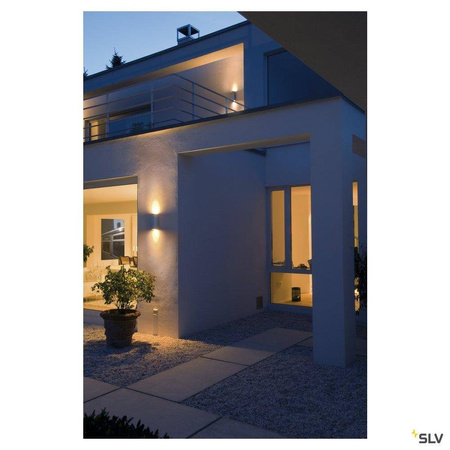 SLV kinkiet zewnętrzny Theo Out 2xGU10 szary IP44 229532