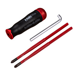 Felo wkrętak dynamometryczny 3,0-5,4 Nm + 2 izolowane klingi VDE Z2 + PH2 FL10725426