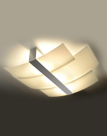 Sollux plafon Celia E27biały/chrom SL.0351