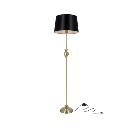 Candellux lampa podłogowa Prima E27 czarno/złota 51-09258