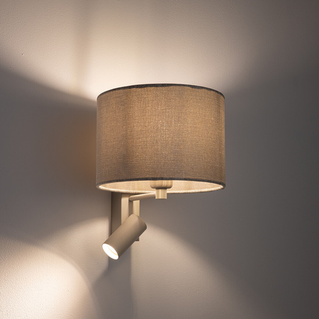 Nowodvorski kinkiet Cedro A E27 1x10W + GU10 R35 1x10W beżowy 11668