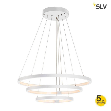 SLV lampa wisząca LED Halo 65W 4200lm 3000/4000K biała 1002914