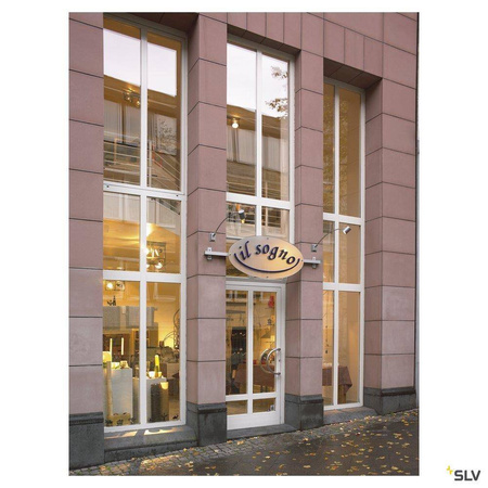 SLV kinkiet zewnętrzny New Myra Display Curve GU10 szary IP55 233134