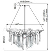 Quintiesse lampa wisząca Laguna 4xE14 złota QN-LAGUNA-4P