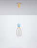 Luces Exclusivas lampa wisząca LED Perene Ø 15 cm 9W 914lm 3000K IP20 złoto/niebiesko/szara LE44467