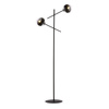 Emibig lampa stojąca Linear LP2 2xE14 czarna 150cm 1168/LP2
