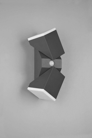 Trio kinkiet zewnętrzny LED z czujnikiem ruchu Avon 2x(7W 800lm 3000K) 14W 1600lm antracytowy IP54 270669242