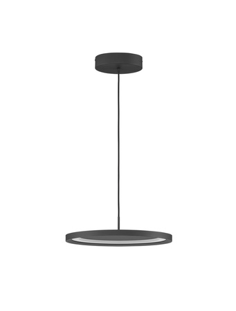 Luces Exclusivas lampa wisząca LED Acayo Ø 40 cm 30W 2221lm 3000K IP20 czarna LE43329