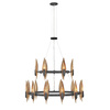 Quintiesse lampa wisząca Willow 18xE14 czarno/złota QN-WILLOW18-CBK