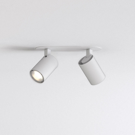 Astro plafon (reflektorki) Ascoli Twin Recessed 2xGU10 Ø8cm biały 1286097