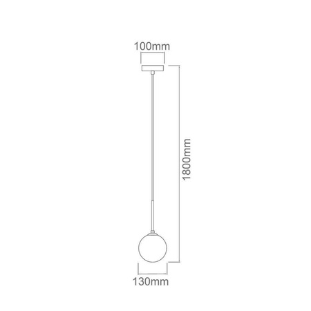 Orlicki Design lampa wisząca Bao I Nero Claro E27 czarna OR80100