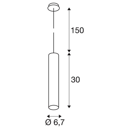 SLV lampa wisząca Enola B PD-1 GU10 czarna 151850