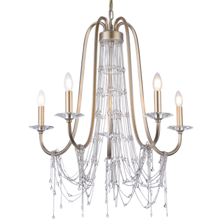 CosmoLight żyrandol / lampa wisząca Madrid 5xE14 złota P05165CP