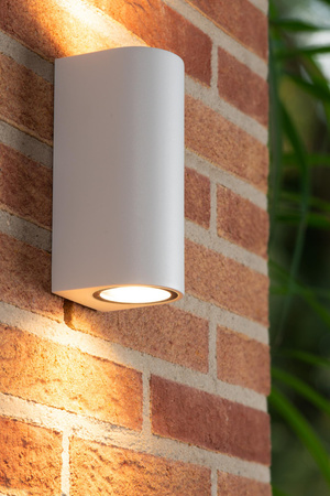 Lucide kinkiet zewnętrzny Zaro okrągły 2xGU10 biały 69801/02/31