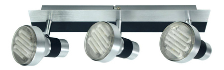 Candellux plafon (reflektorki) Sortha 3xGX53 (załączono 9W 220lm 2700K) czarno/srebrny 93-08292