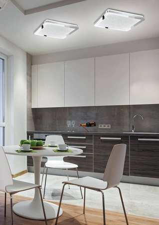 Candellux plafon łazienkowy LED Nexit 24W 1950lm 3000K chrom IP44 10-66800