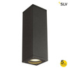 SLV kinkiet zewnętrzny Theo Up-Down Out 2xGU10 antracytowy IP44 229535