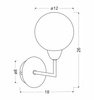 Candellux kinkiet Logos G9 satynowy 21-05434