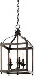 Elstead żyrandol / lampa wisząca Larkin 3xE14 brązowa KL-LARKIN-P-M-OZ