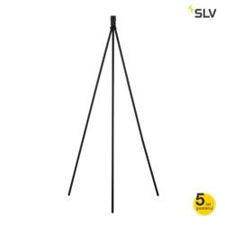 SLV lampa podłogowa Fenda E27 czarna bez klosza 133cm 155490