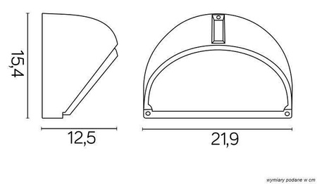 Su-ma kinkiet zewnętrzny Willy E27 czarny IP44 5284 B