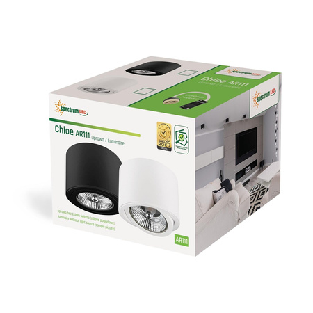 Spectrum plafon techniczny Chloe GU10 biały SLIP005012